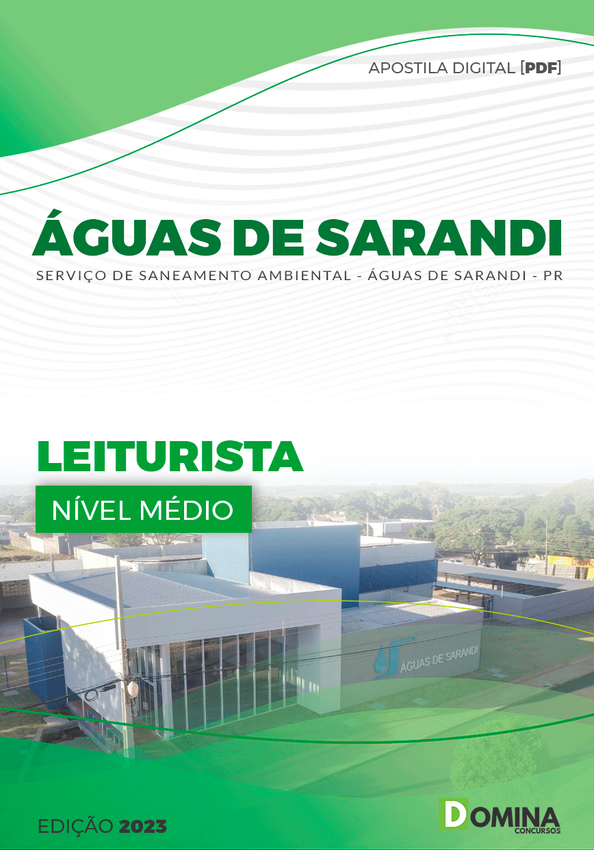 Apostila ÁGUAS DE SARANDI PR 2023 Leiturista