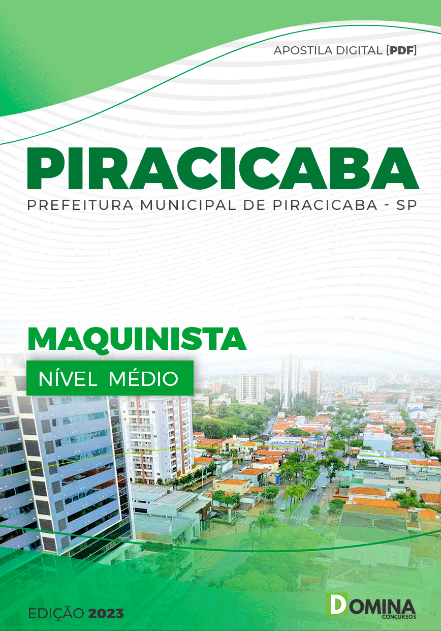 Apostila Concurso Pref Piracicaba SP 2023 Maquinista