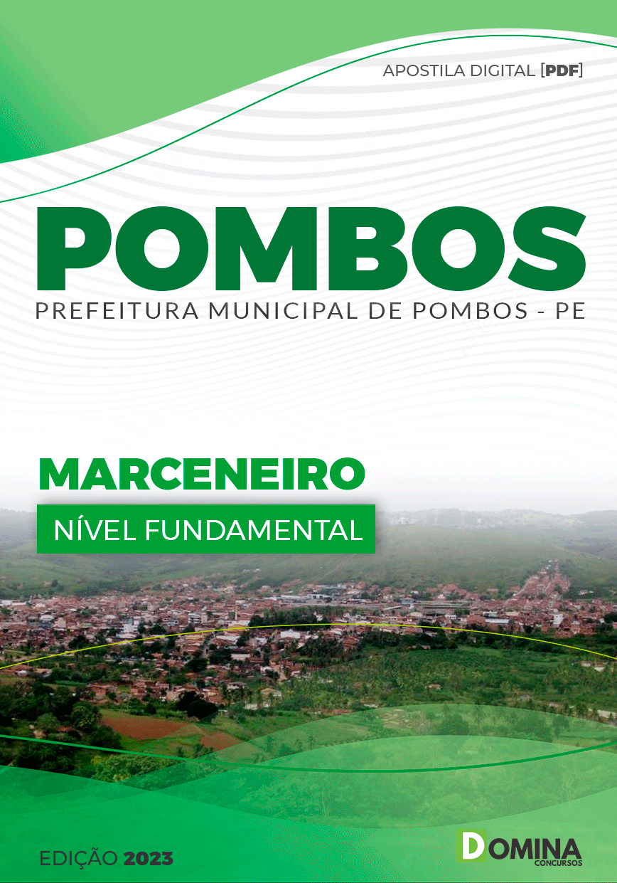 Apostila Concurso Pref Pombos PE 2023 Marceneiro