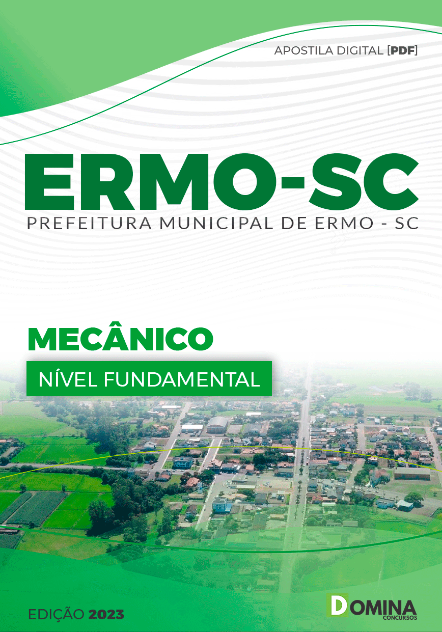 Apostila Concurso Prefeitura Ermo SC 2023 Mecânico