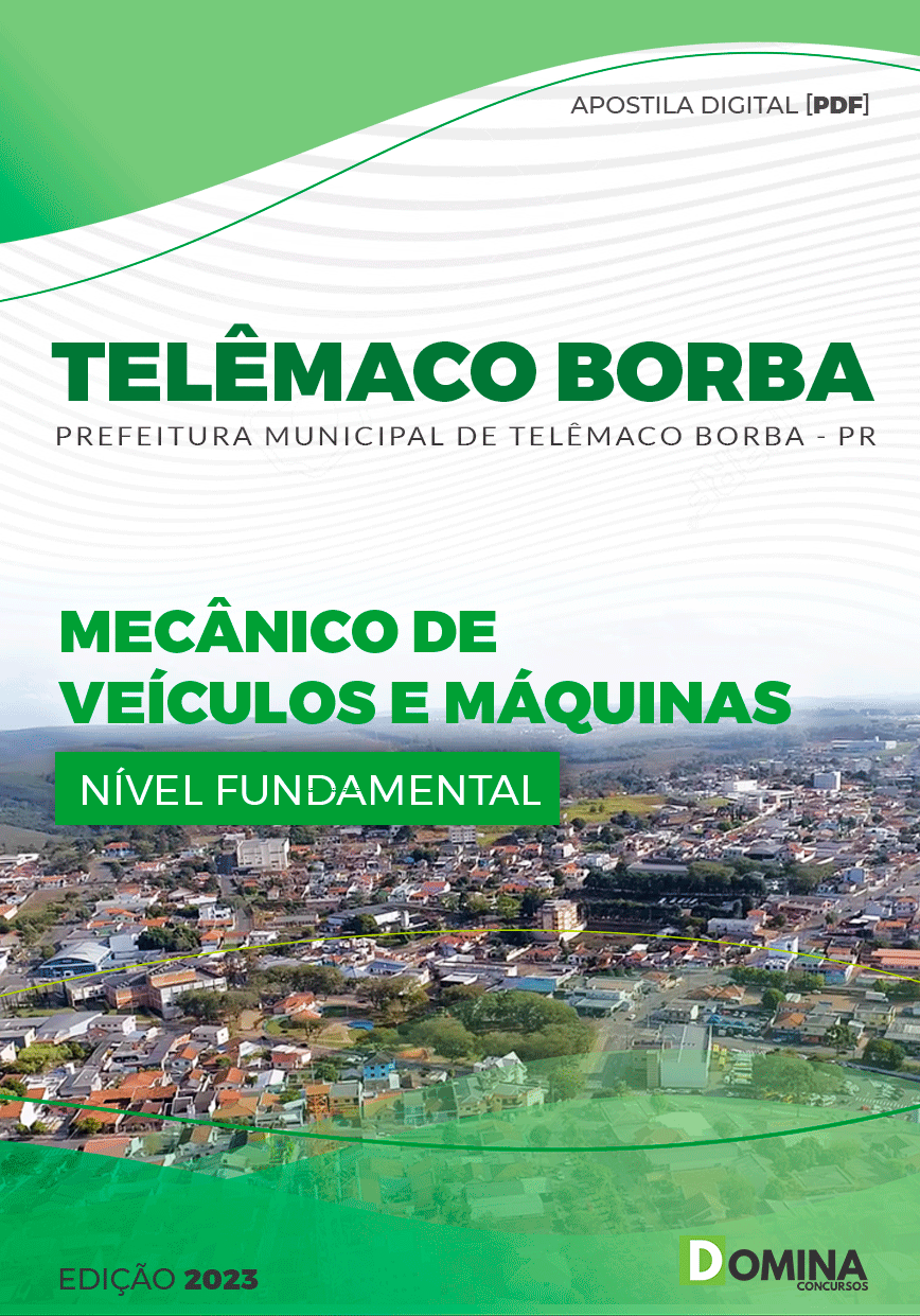 Apostila Pref Telêmaco Borba PR 2023 Mecânico Veículos Maquinas