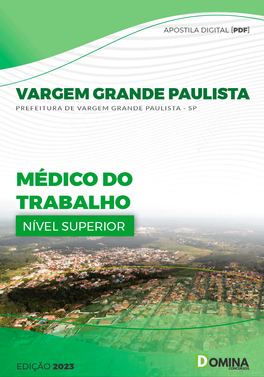 Apostila Pref Vargem Grande Paulista SP 2023 Médico Trabalho