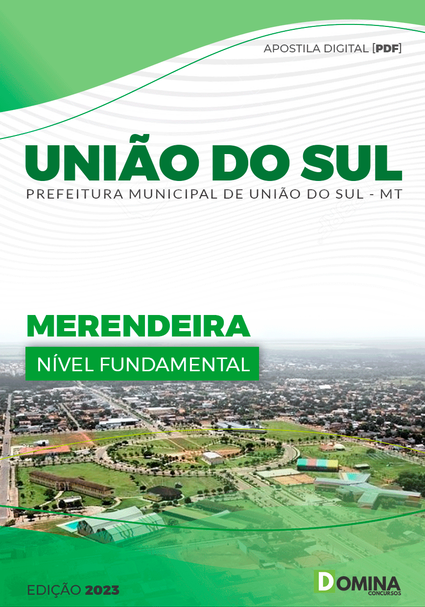 Apostila Digital Pref União do Sul MT 2023 Merendeira