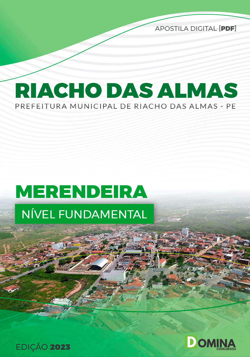 Apostila Pref Riacho das Almas PE 2023 Merendeira