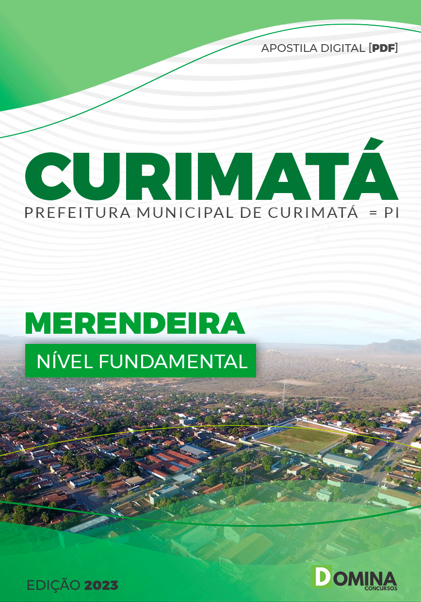 Apostila Concurso Pref Curimatá PI 2023 Merendeira