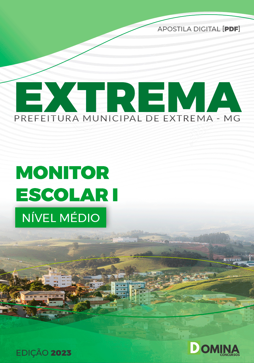 Apostila Pref Extrema MG 2023 Monitor Escolar