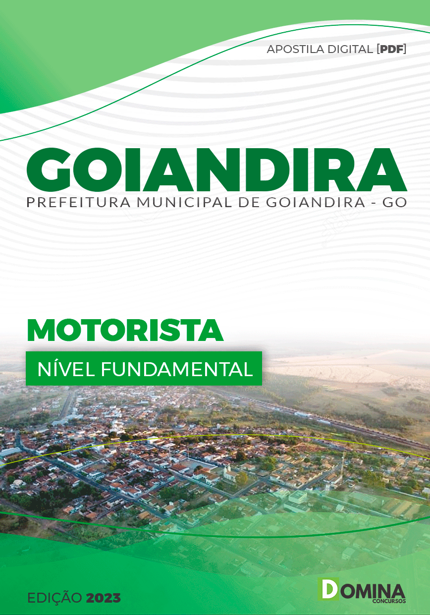 Apostila Digital Pref Goiandira GO 2023 Motorista