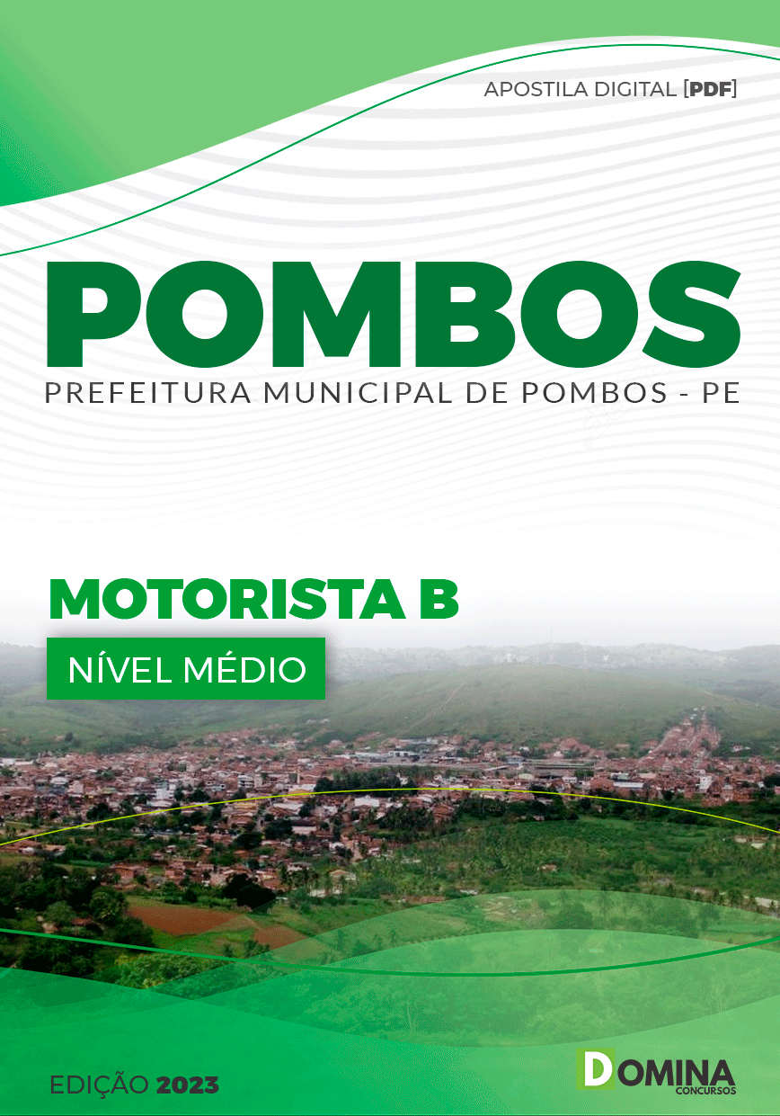Apostila Concurso Pref Pombos PE 2023 Motorista B