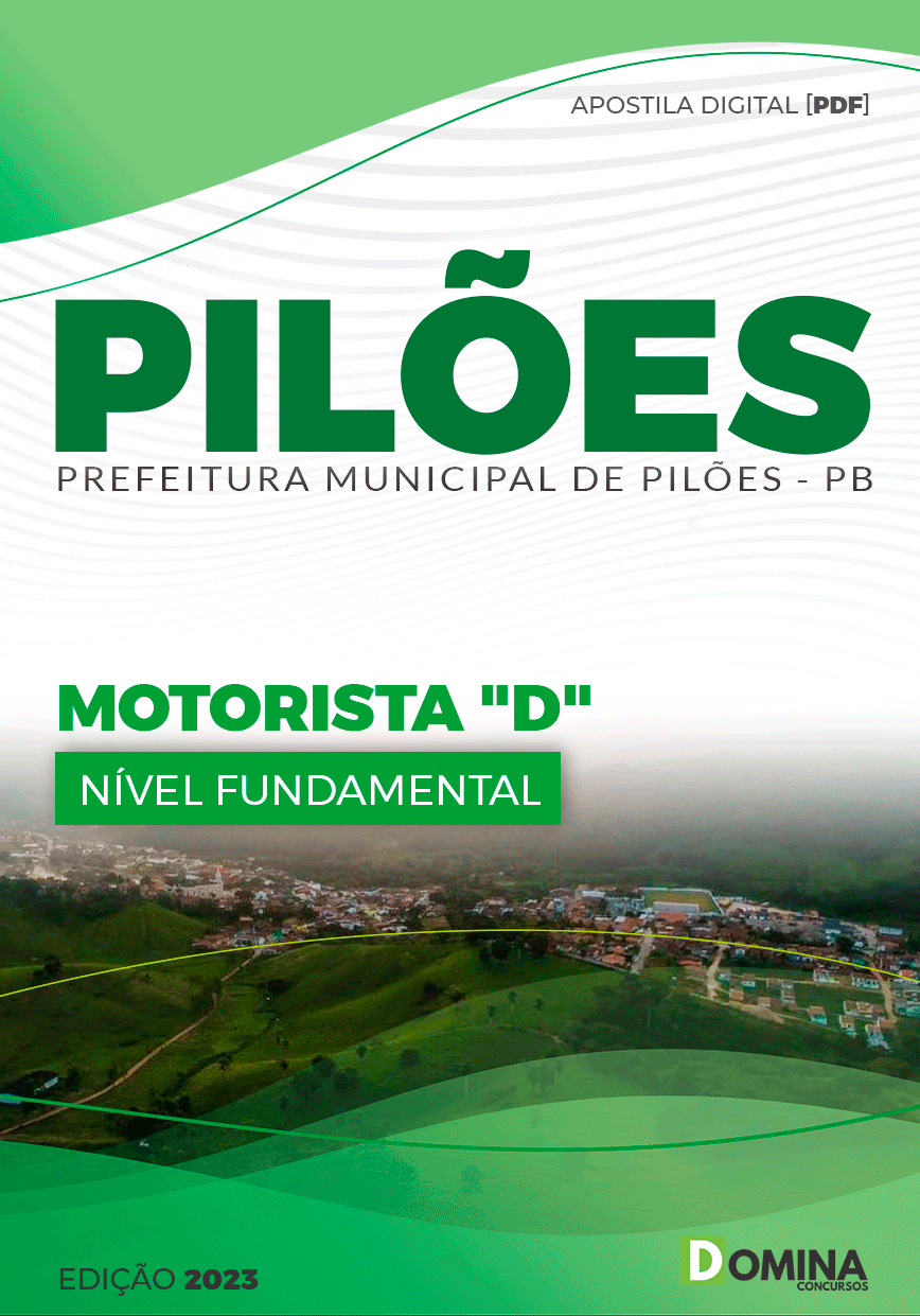 Apostila Concurso Pref Pilões PB 2023 Motorista D