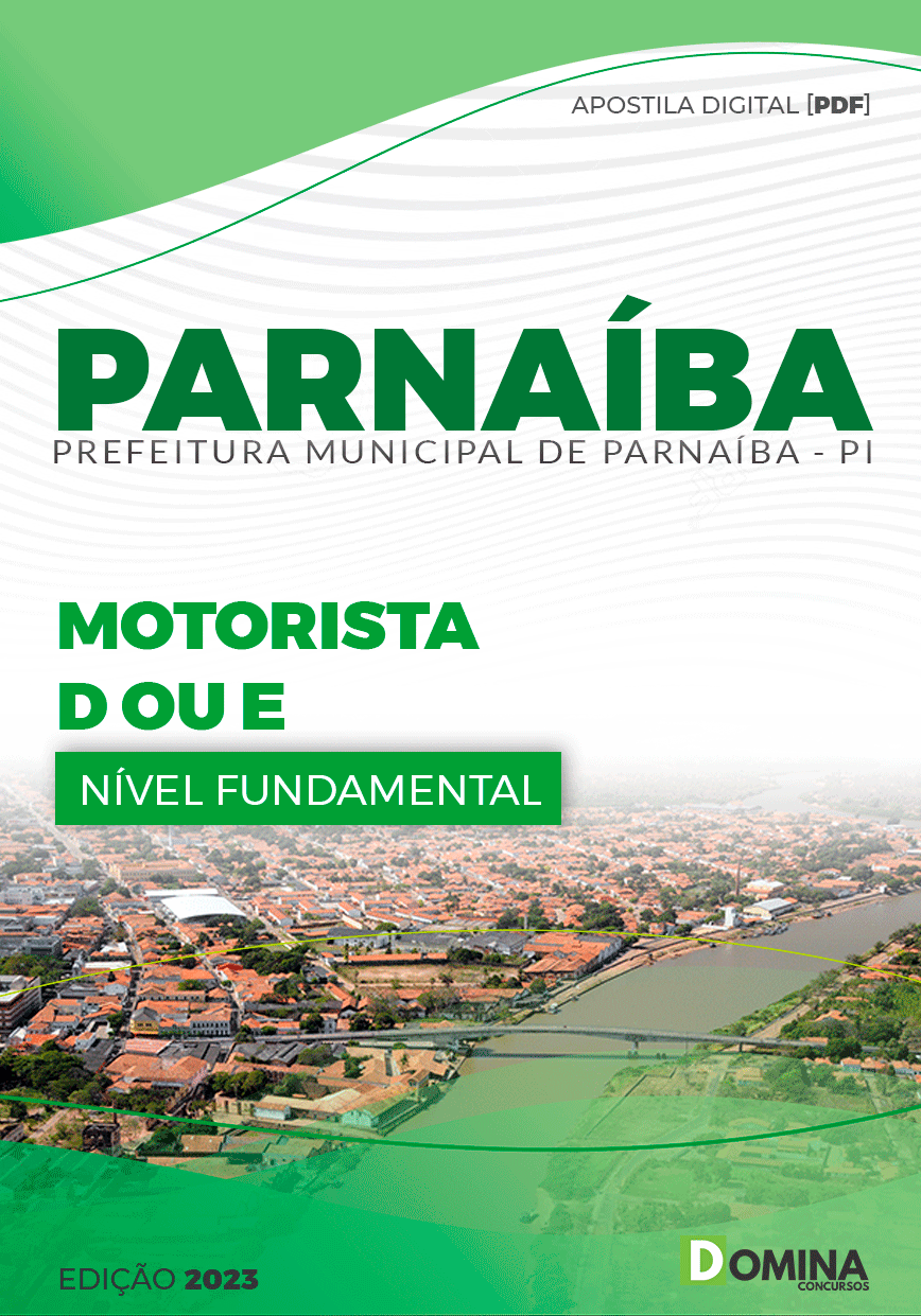 Apostila Seletivo Parnaíba PI 2023 Motorista D ou E
