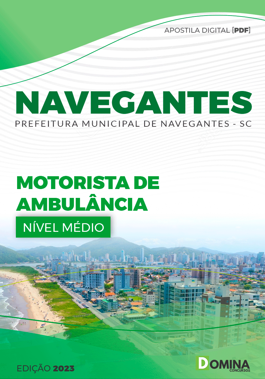 Apostila Pref Navegantes SC 2023 Motorista Ambulância