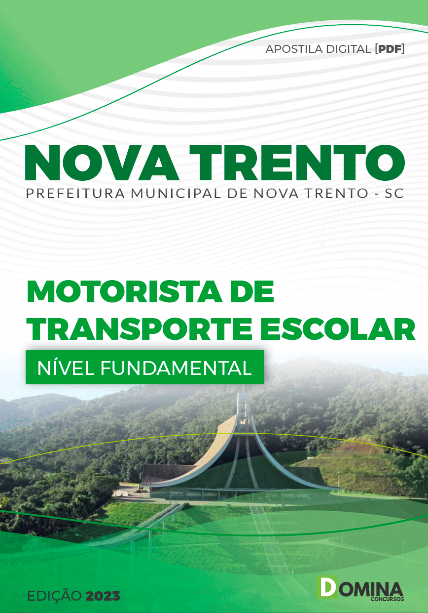 Apostila Pref Nova Trento SC 2023 Motorista Transporte Escolar