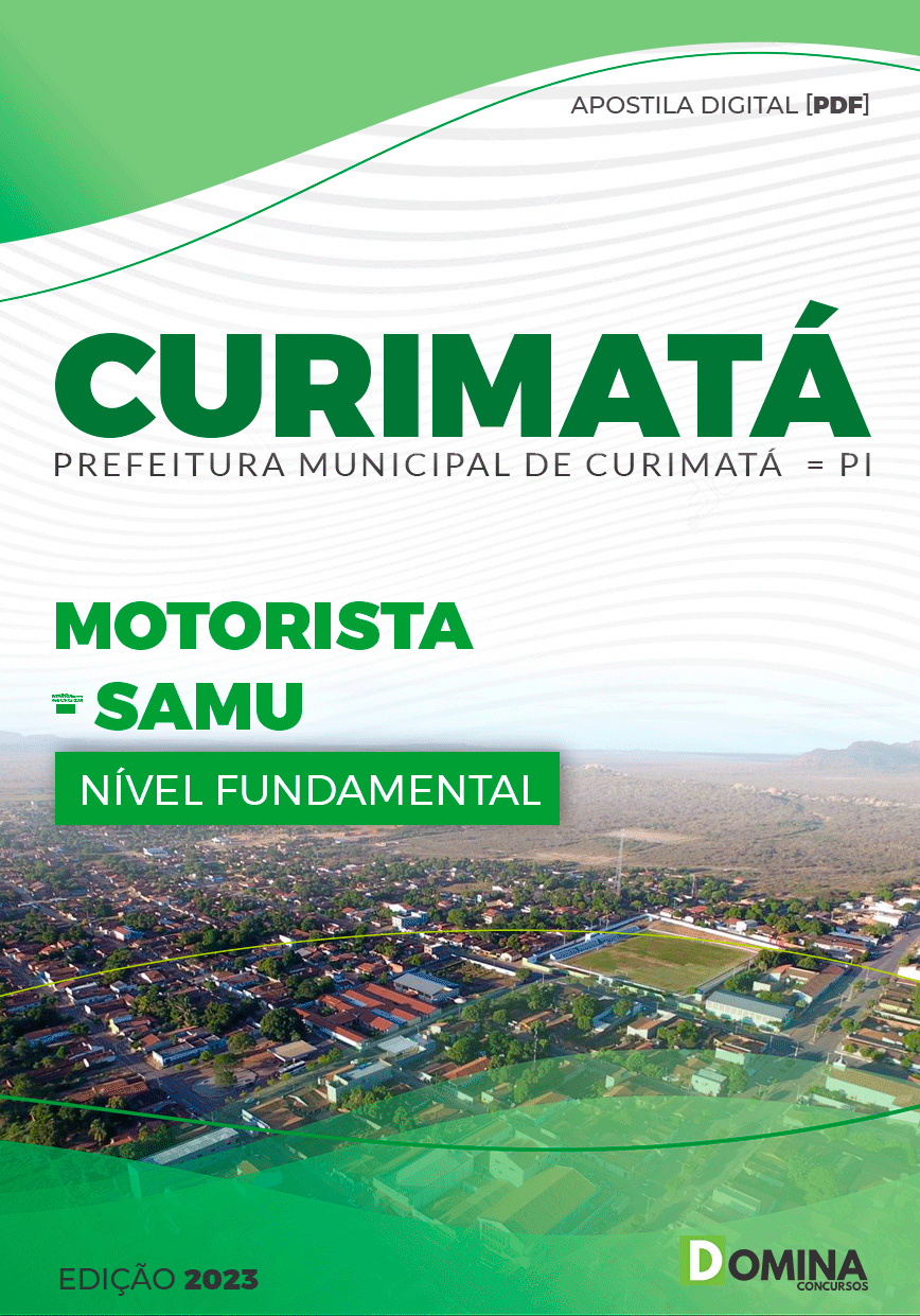 Apostila Concurso Pref Curimatá PI 2023 Motorista SAMU