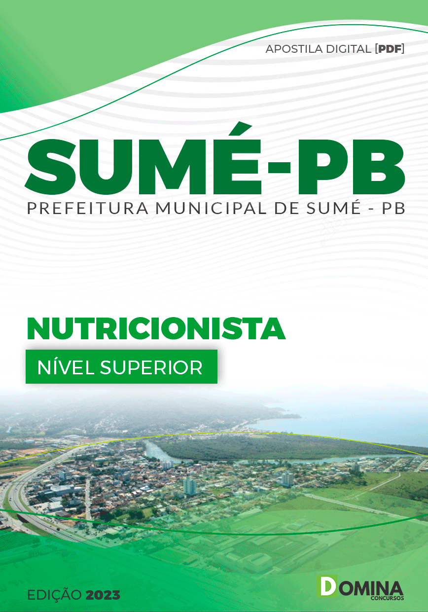 Apostila Seletivo Pref Sumé PB 2023 Nutricionista