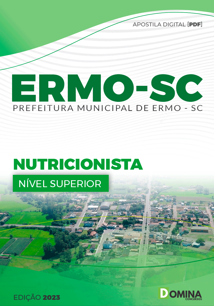 Apostila Concurso Prefeitura Ermo SC 2023 Nutricionista