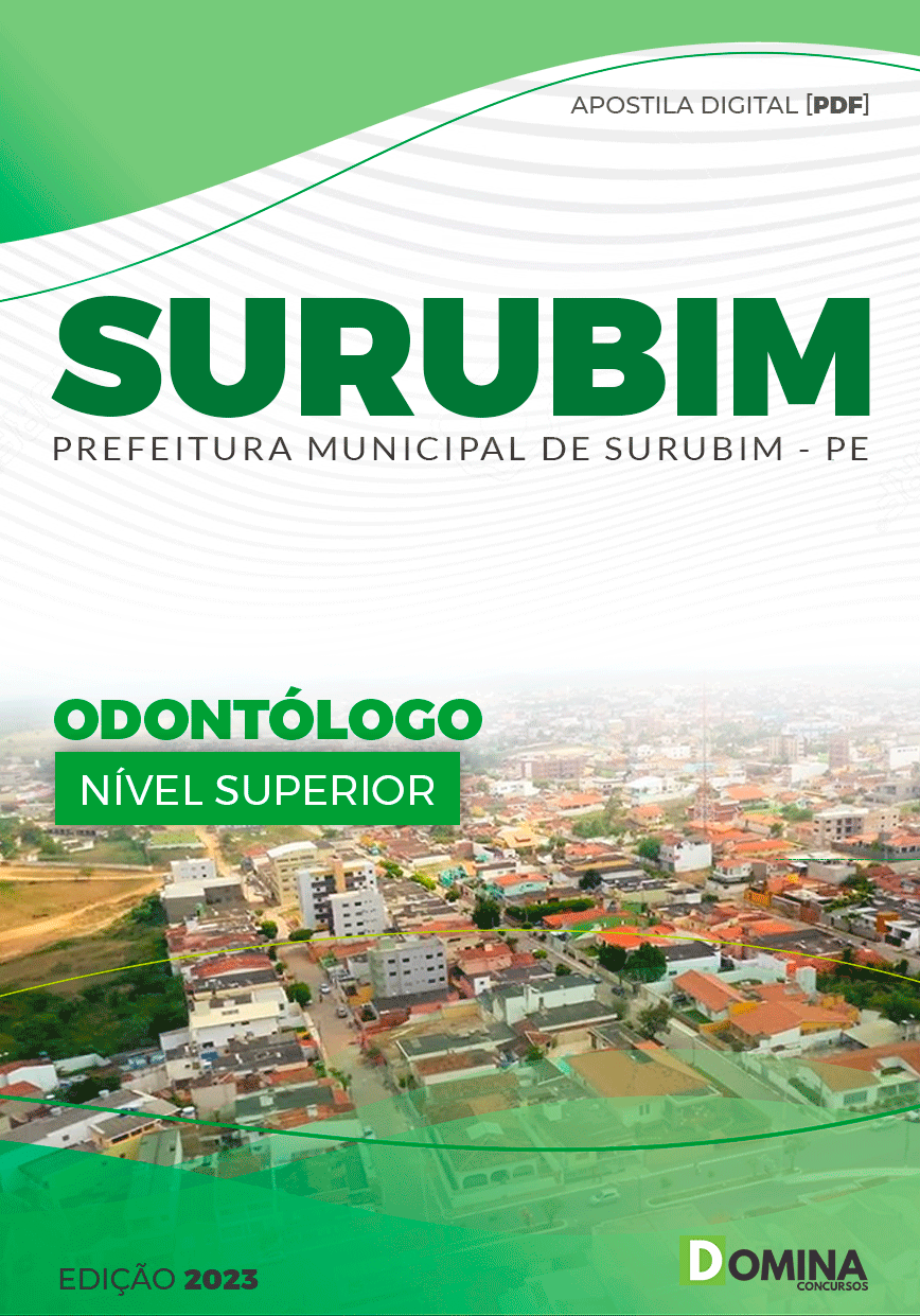 Apostila Concurso Pref Surubim PE 2023 Odontólogo
