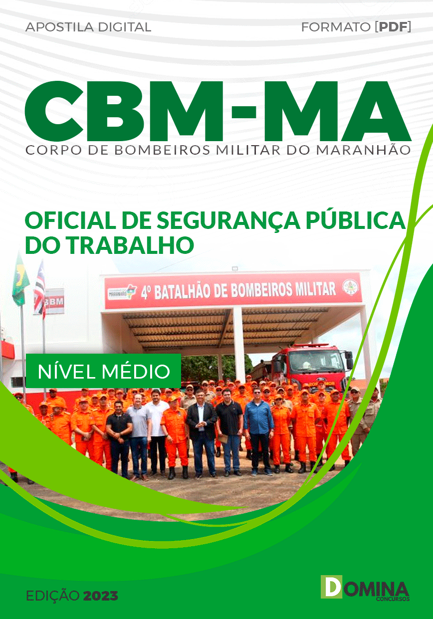 Apostila BOMBEIROS MA 2023 Oficial Segurança Pública