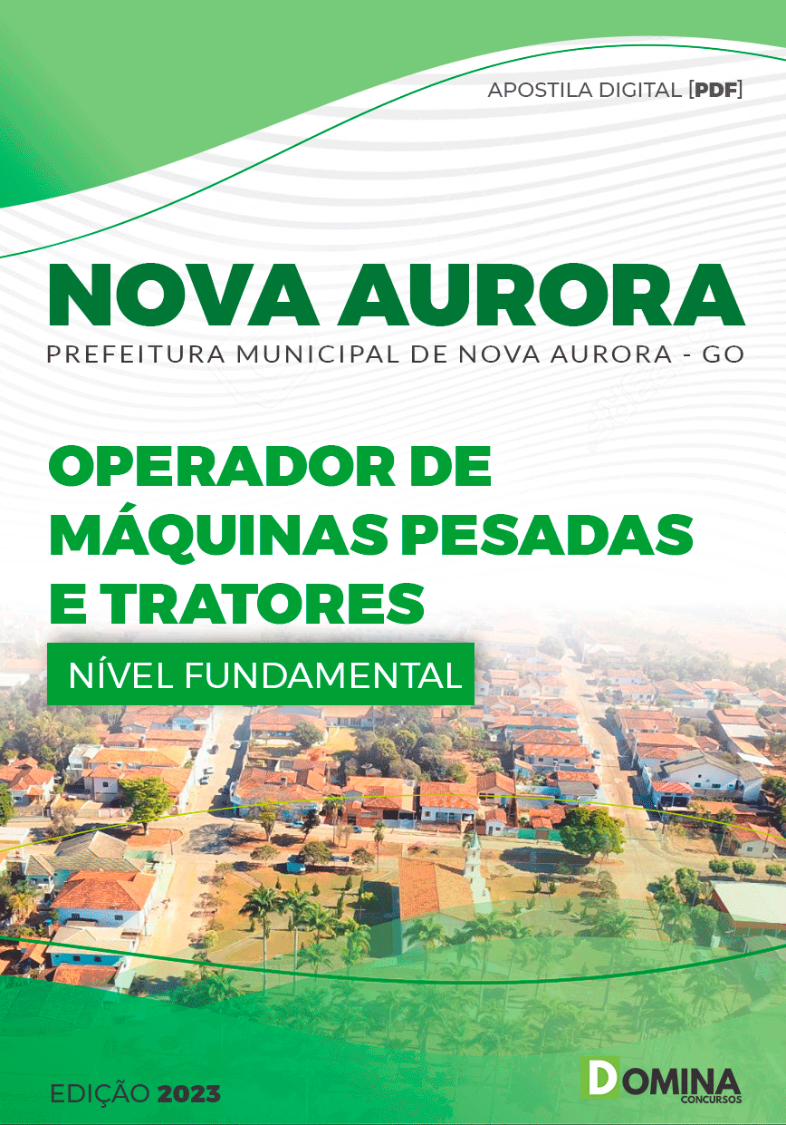 Apostila Pref Aurora GO 2023 Operador Máquinas Pesadas