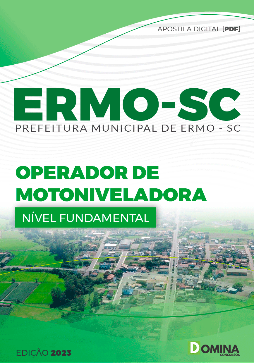 Apostila Concurso Prefeitura Ermo SC 2023 Operador Motoniveladora