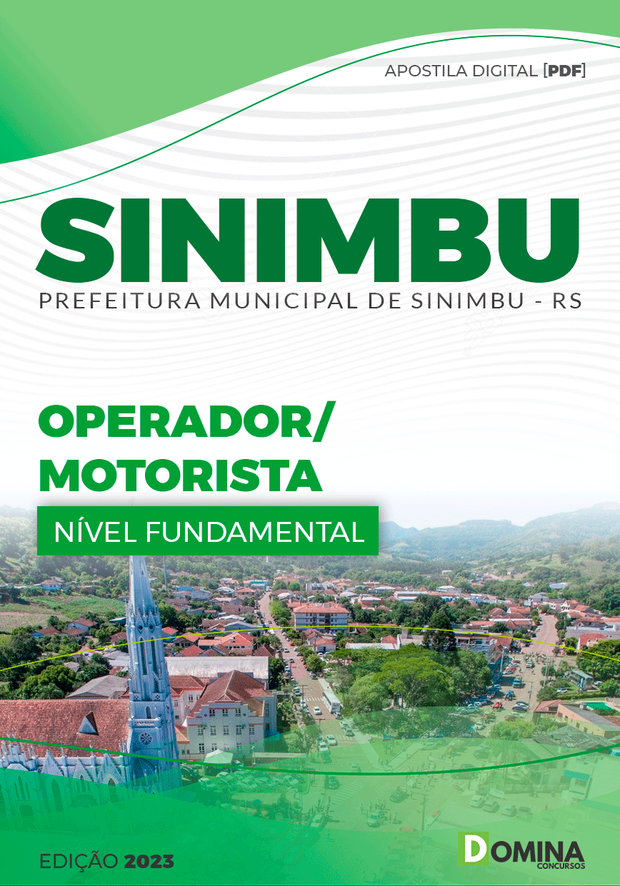 Apostila Concurso Pref Sinimbu RS 2023 Operador Motorista