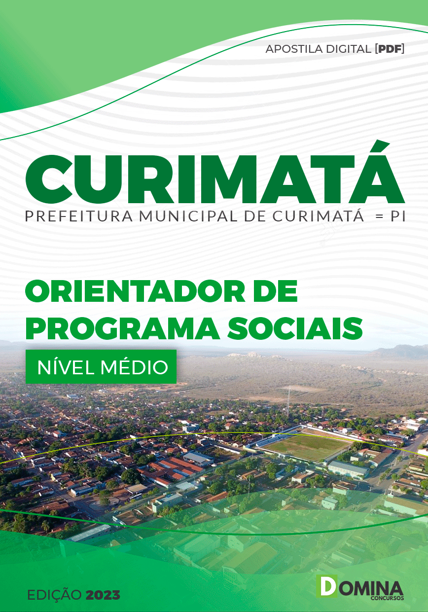 Apostila Pref Curimatá PI 2023 Orientador Programas Sociais