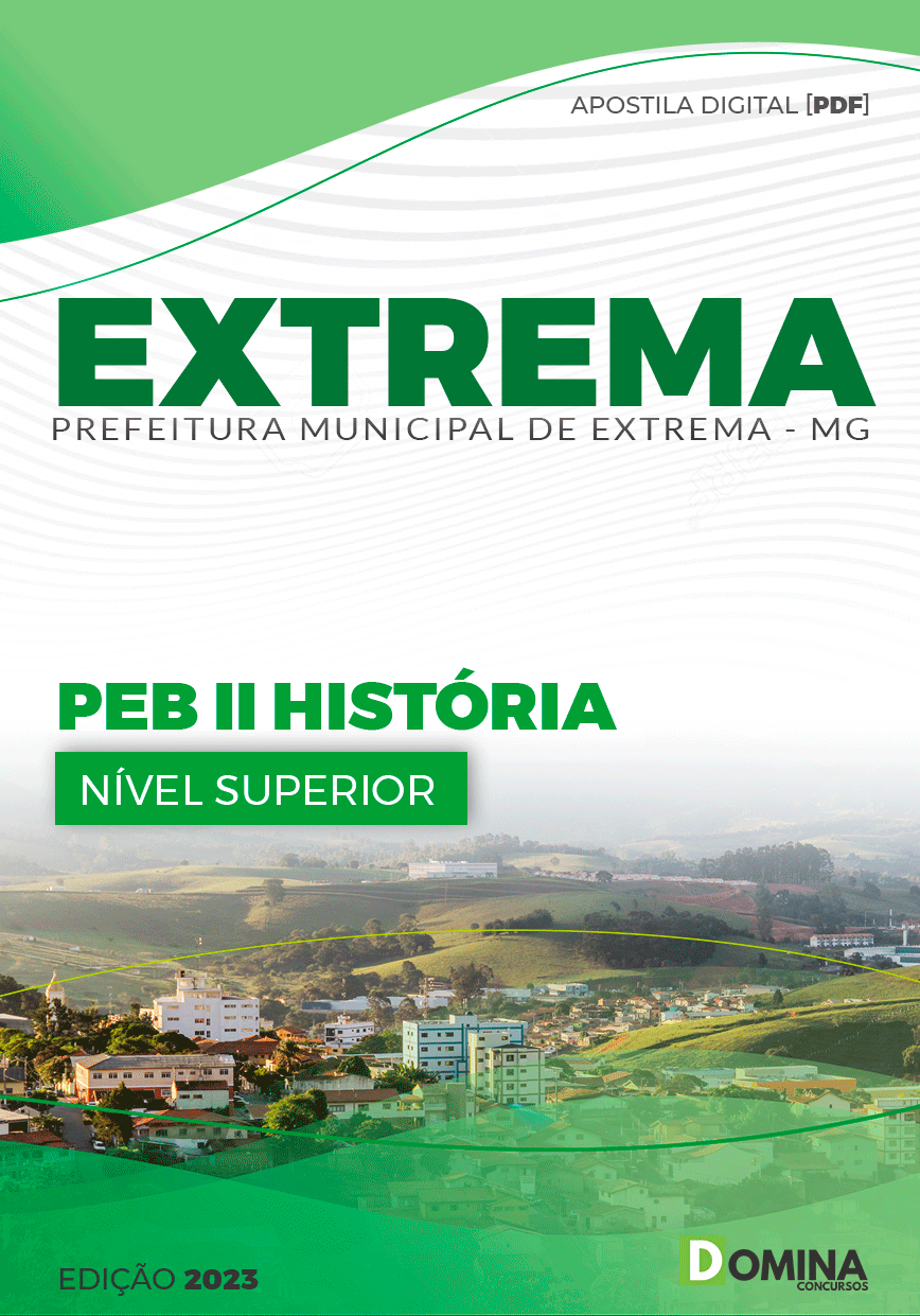 Apostila Pref Extrema MG 2023 Professor PEB II História