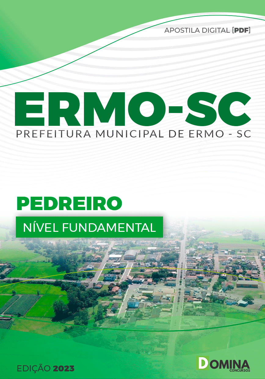 Apostila Concurso Prefeitura Ermo SC 2023 Pedreiro
