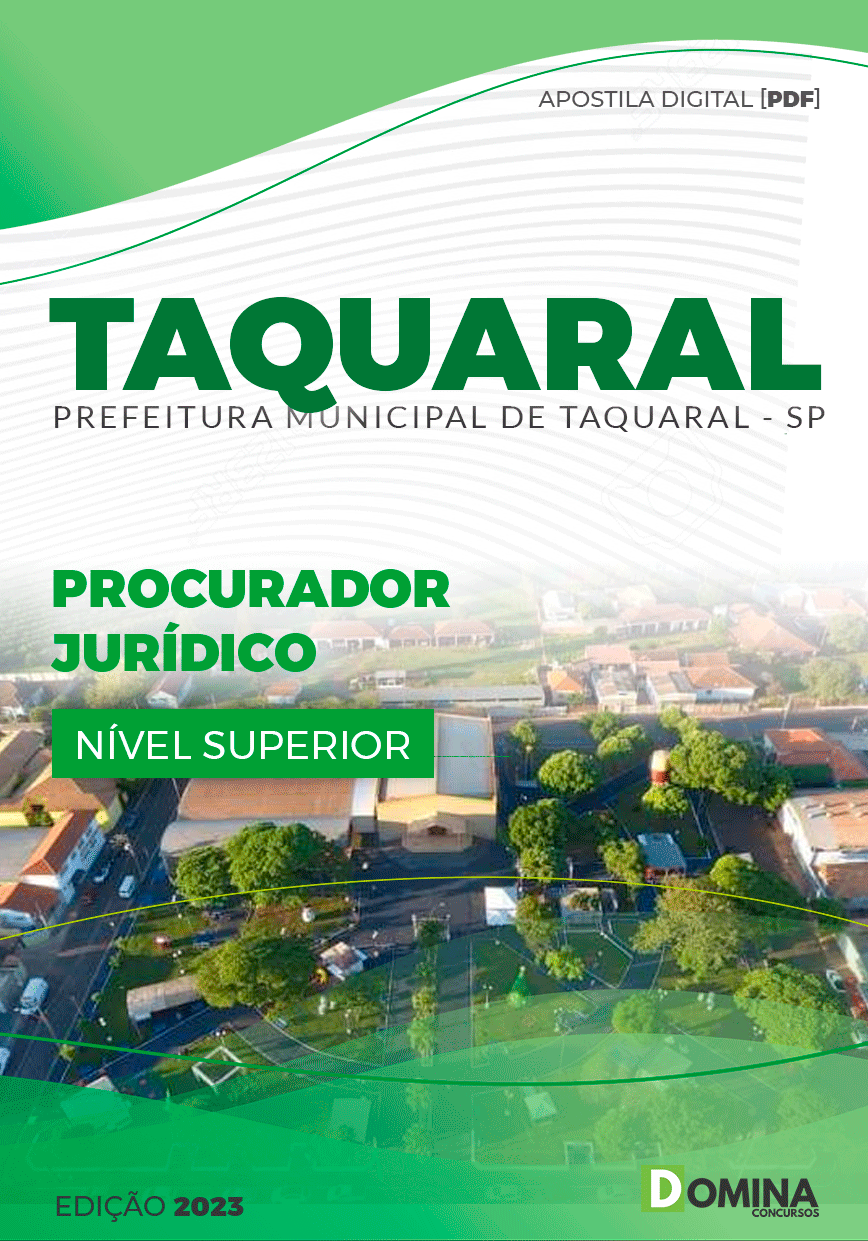 Apostila Concurso Pref Taquaral SP 2023 Procurador Jurídico
