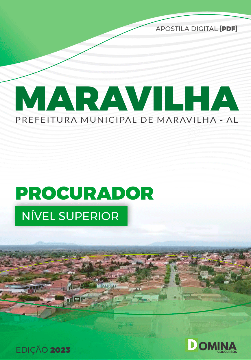 Apostila Digital Pref Maravilha AL 2023 Procurador