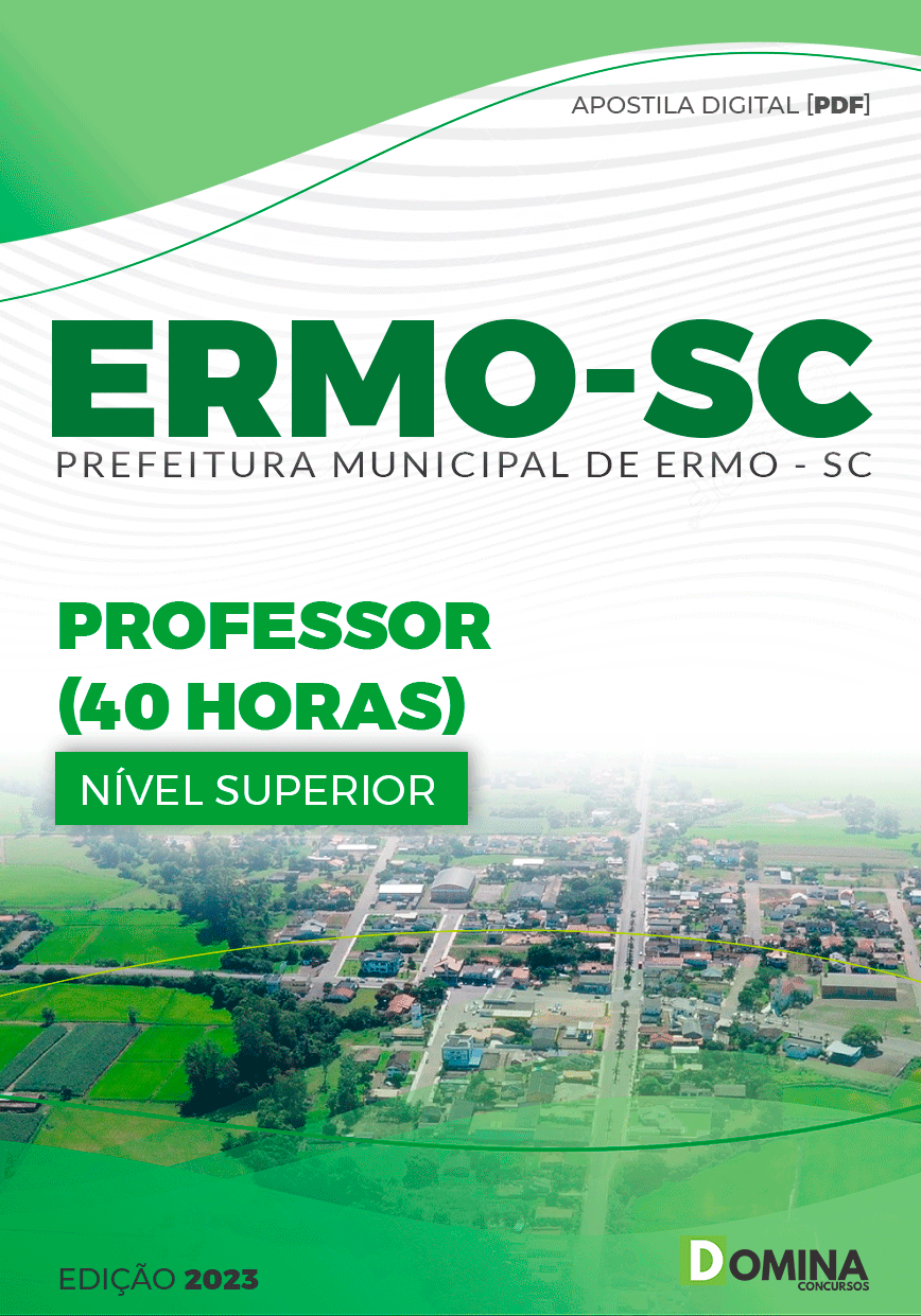 Apostila Concurso Prefeitura Ermo SC 2023 Professor 40 horas