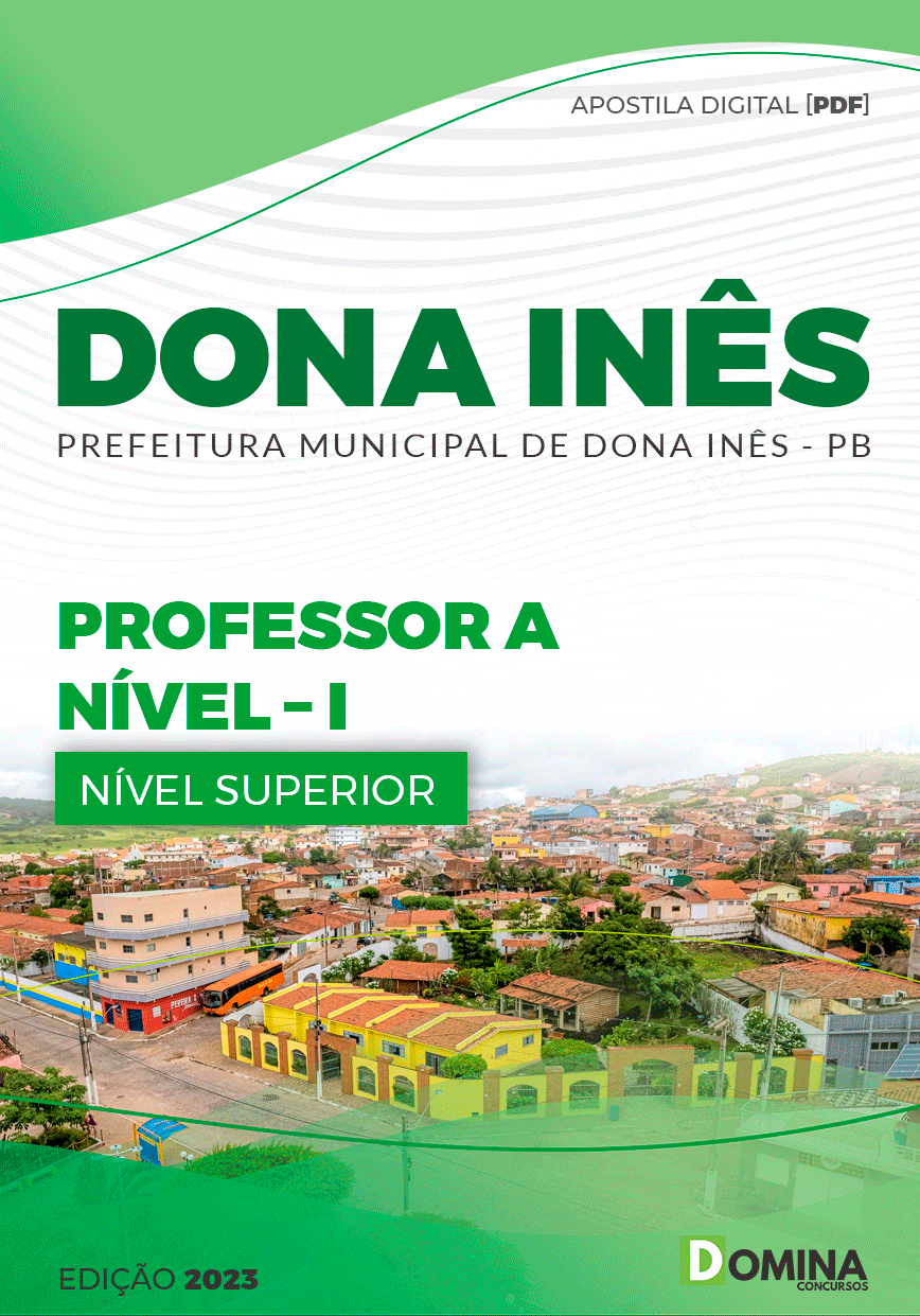 Apostila Concurso Pref Dona Inês PB 2023 Professor A Nível I