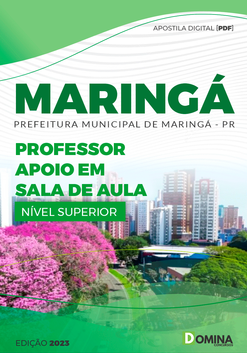 Apostila Pref Maringá PR 2023 Professor Apoio Sala Aula