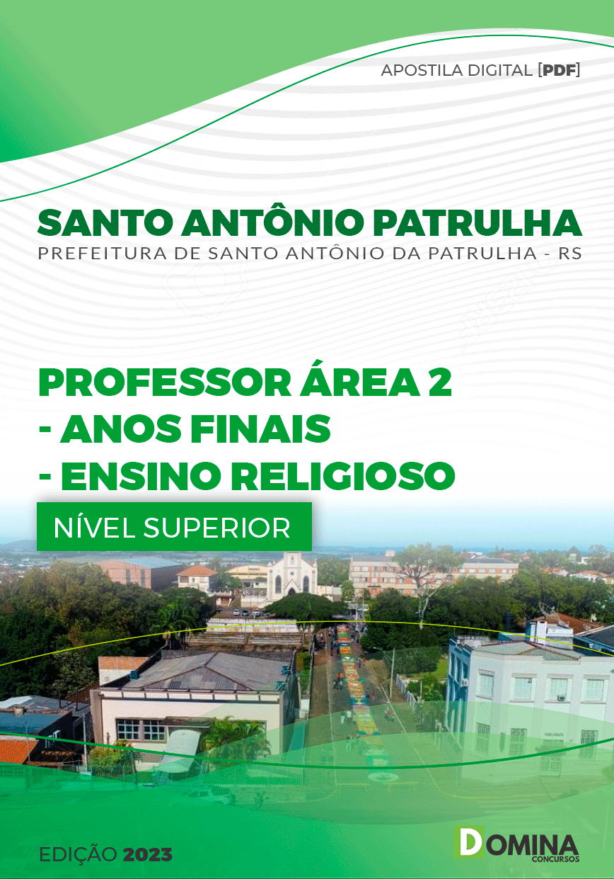 Pref Santo Antônio da Patrulha RS 2023 Professor Área 2 Ensino Religioso