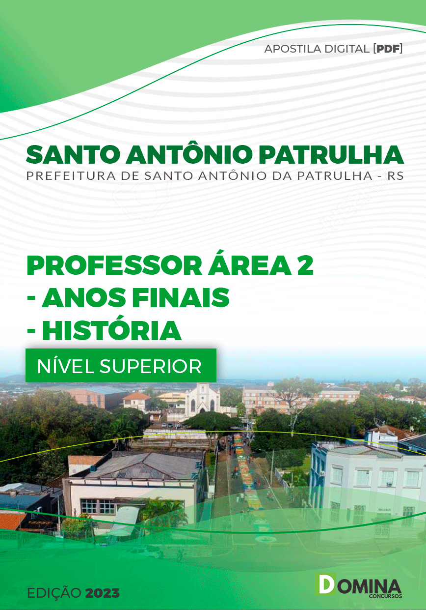 Pref Santo Antônio da Patrulha RS 2023 Professor Área 2 História