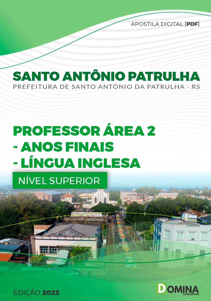 Pref Santo Antônio da Patrulha RS 2023 Professor Área 2 Língua Inglesa