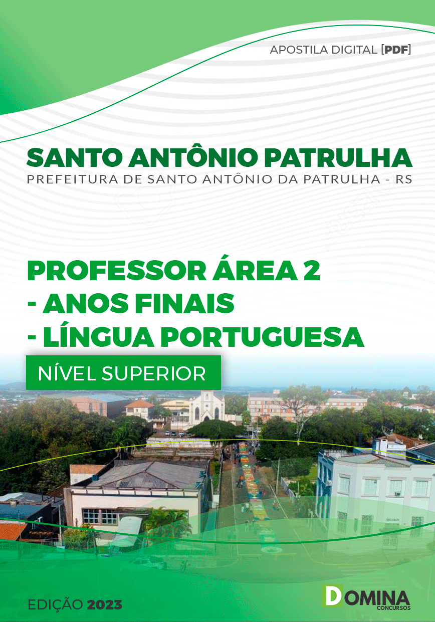 Pref Santo Antônio da Patrulha RS 2023 Professor Área 2 Língua Portuguesa