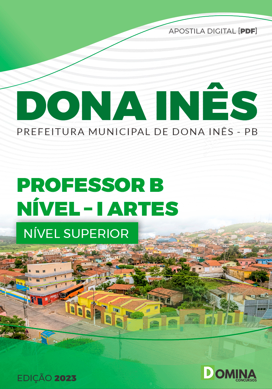 Apostila Pref Dona Inês PB 2023 Professor B Nível I Artes
