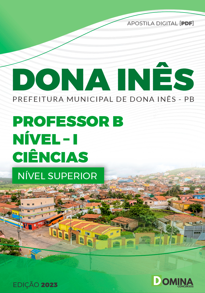 Apostila Pref Dona Inês PB 2023 Professor B Nível I Ciências