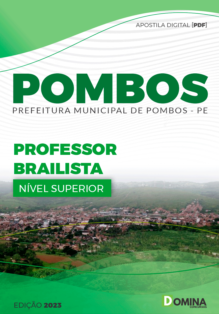 Apostila Concurso Pref Pombos PE 2023 Professor Brailista