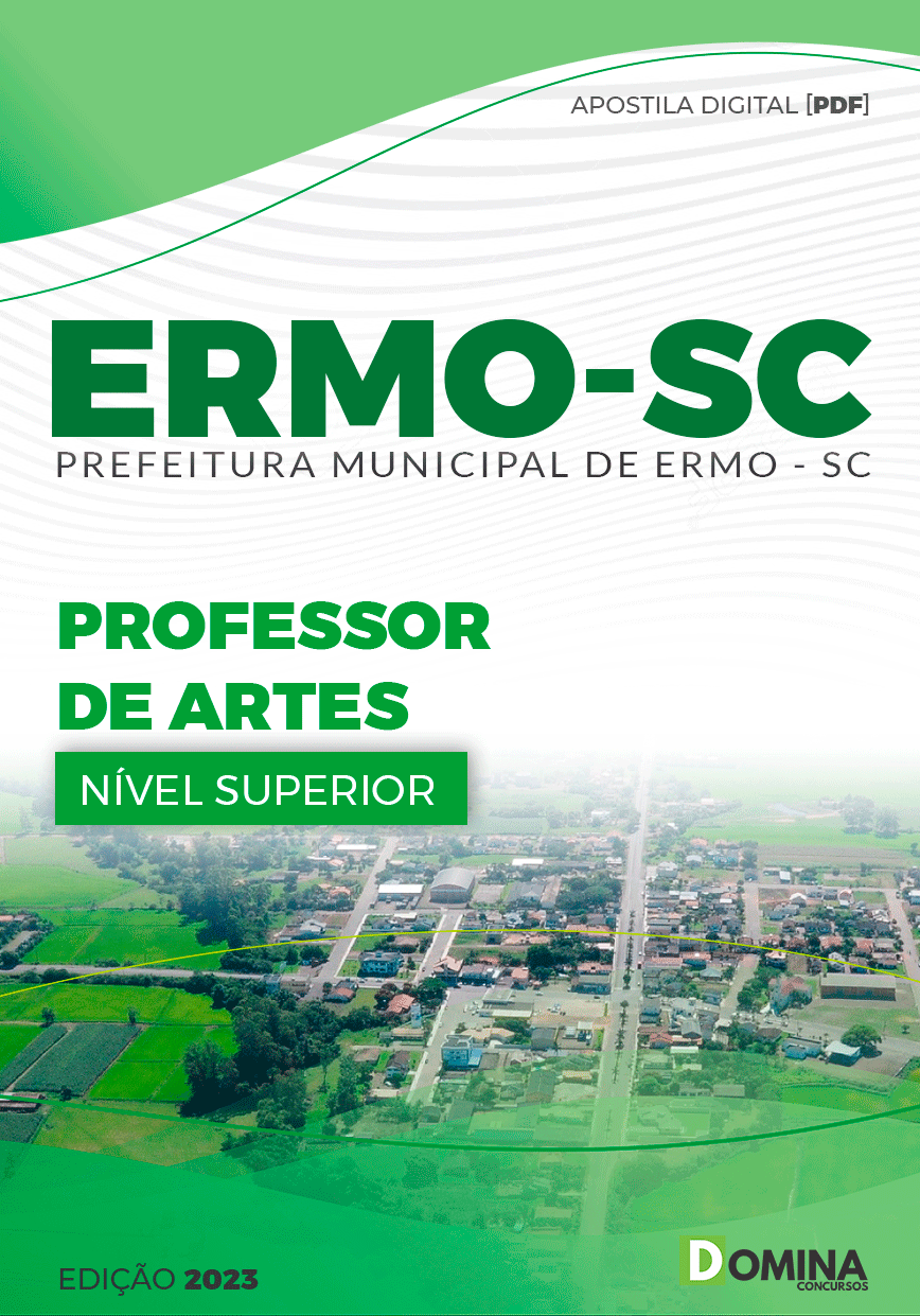Apostila Concurso Prefeitura Ermo SC 2023 Professor Artes