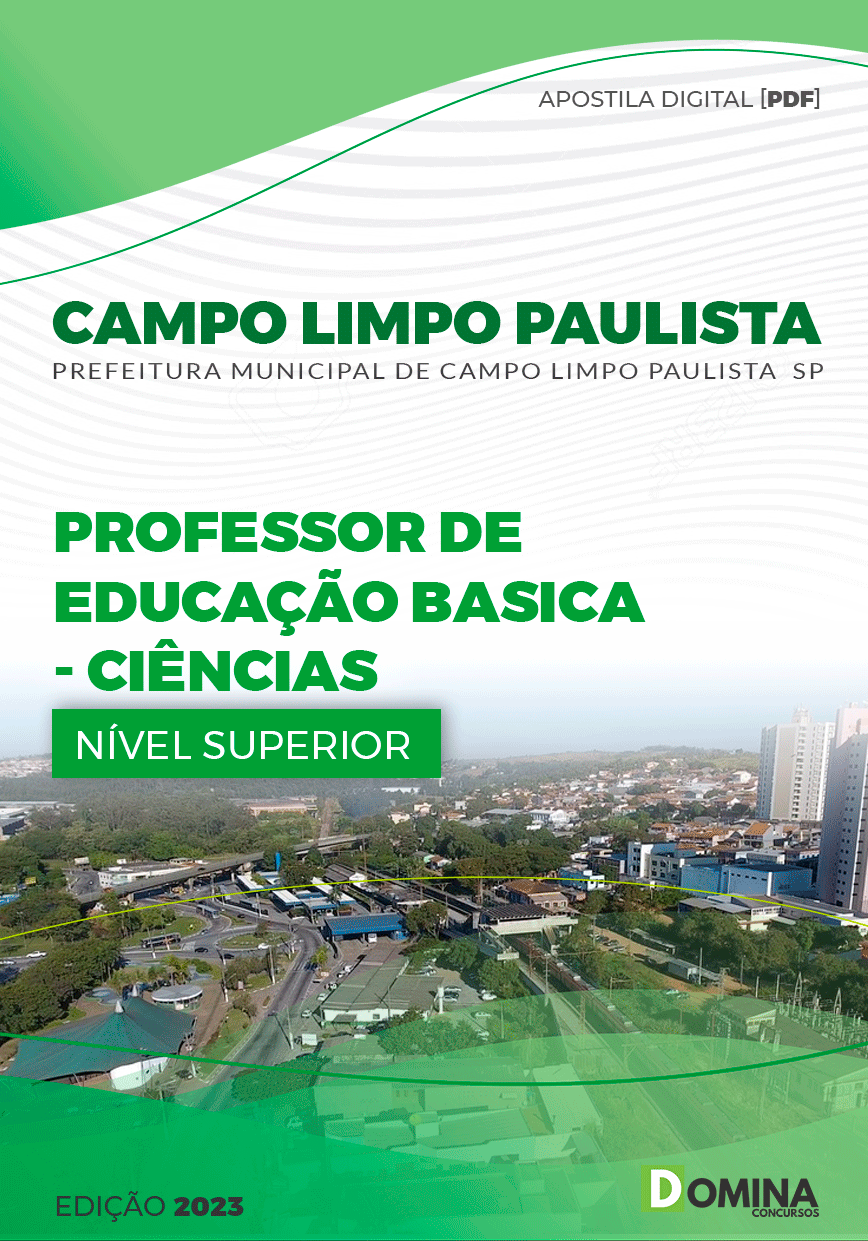 Apostila Pref Campo Limpo Paulista SP 2023 Professor EB II Inglês