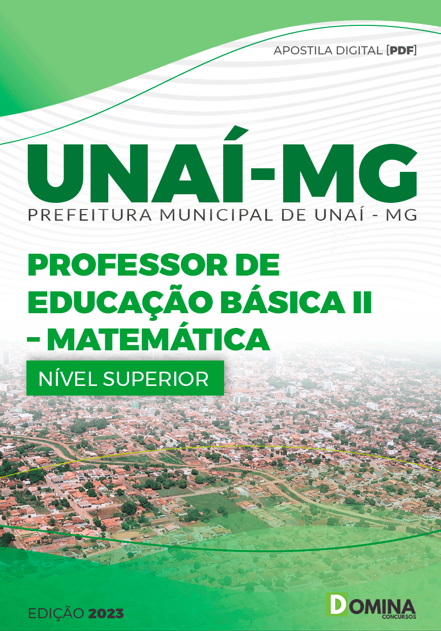 Apostila Concurso Pref Unaí MG 2023 Professor Educação Básica II Matemática