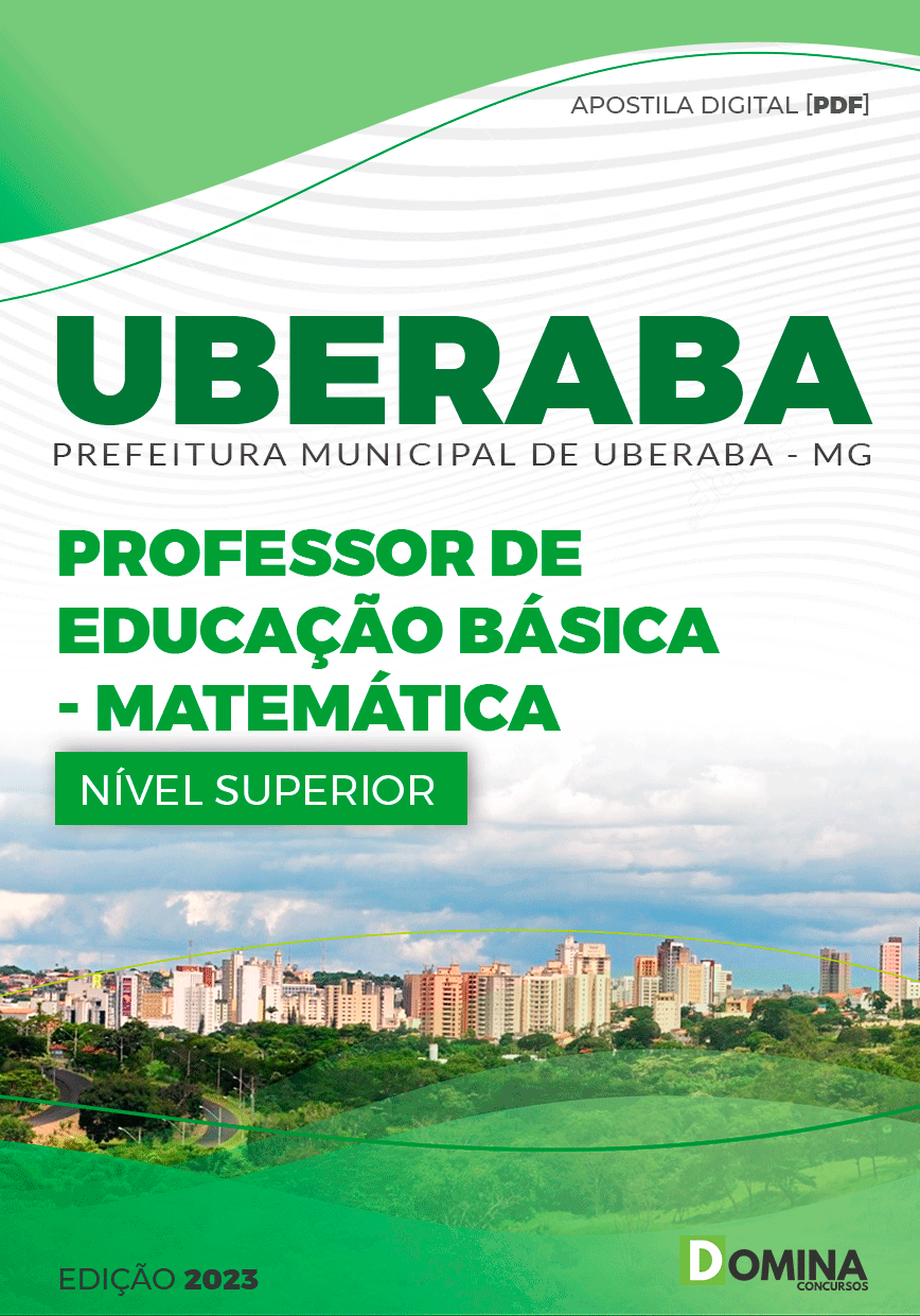 Apostila Pref Uberaba MG 2023 Professor Ed Básica Matemática