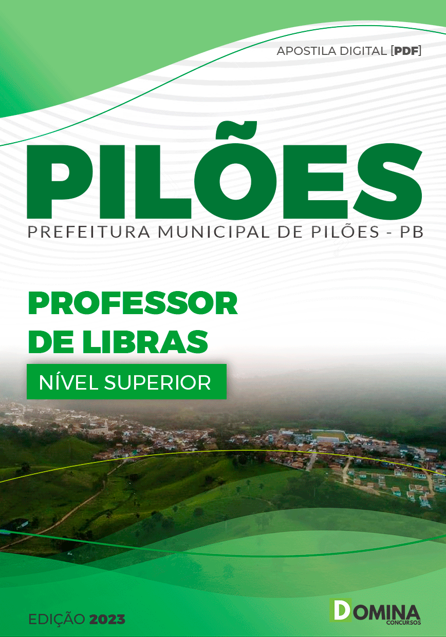 Apostila Concurso Pref Pilões PB 2023 Professor Libras