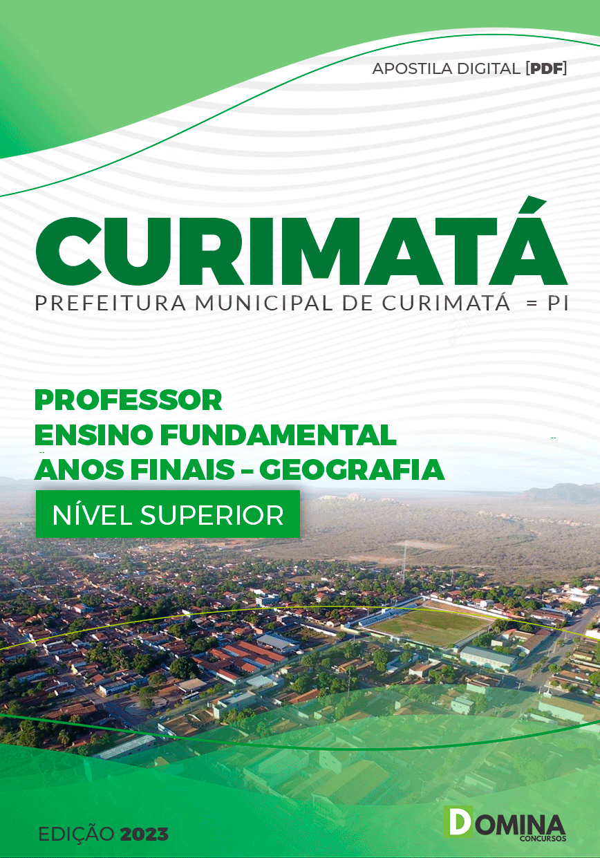 Apostila Pref Curimatá PI 2023 Professor Anos Finais Geografia