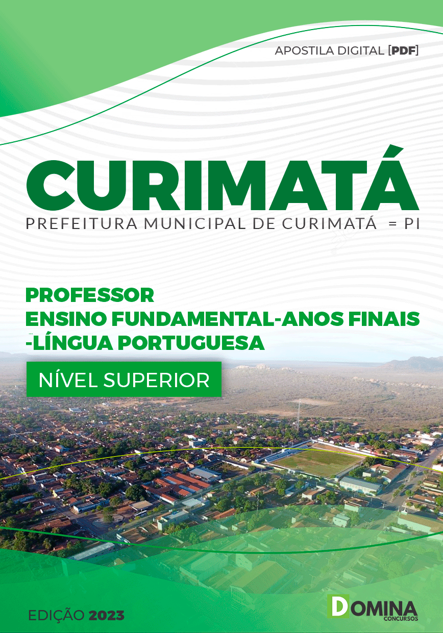 Apostila Pref Curimatá PI 2023 Professor Anos Finais Língua Inglesa