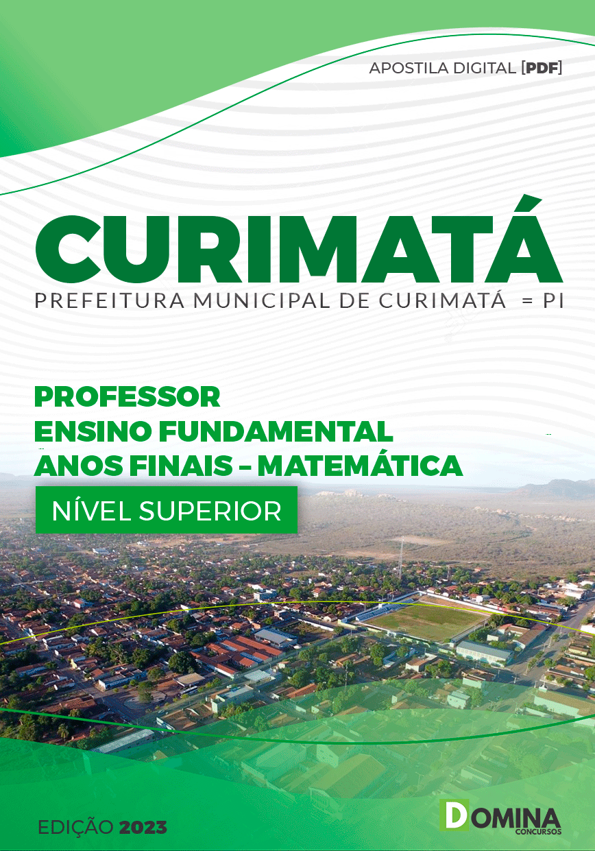 Apostila Pref Curimatá PI 2023 Professor Anos Finais Matemática