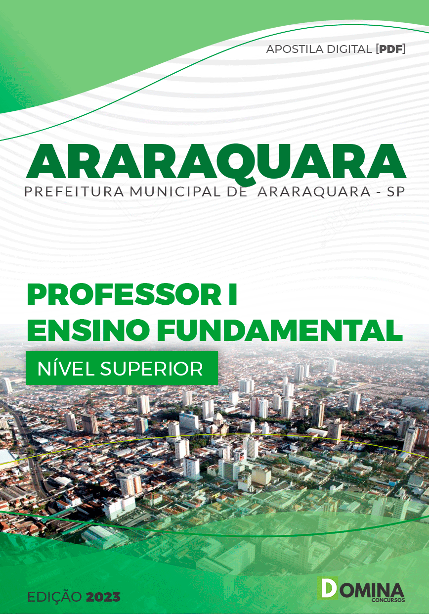 Apostila Pref Araraquara SP 2023 Professor II Ensino Fundamental