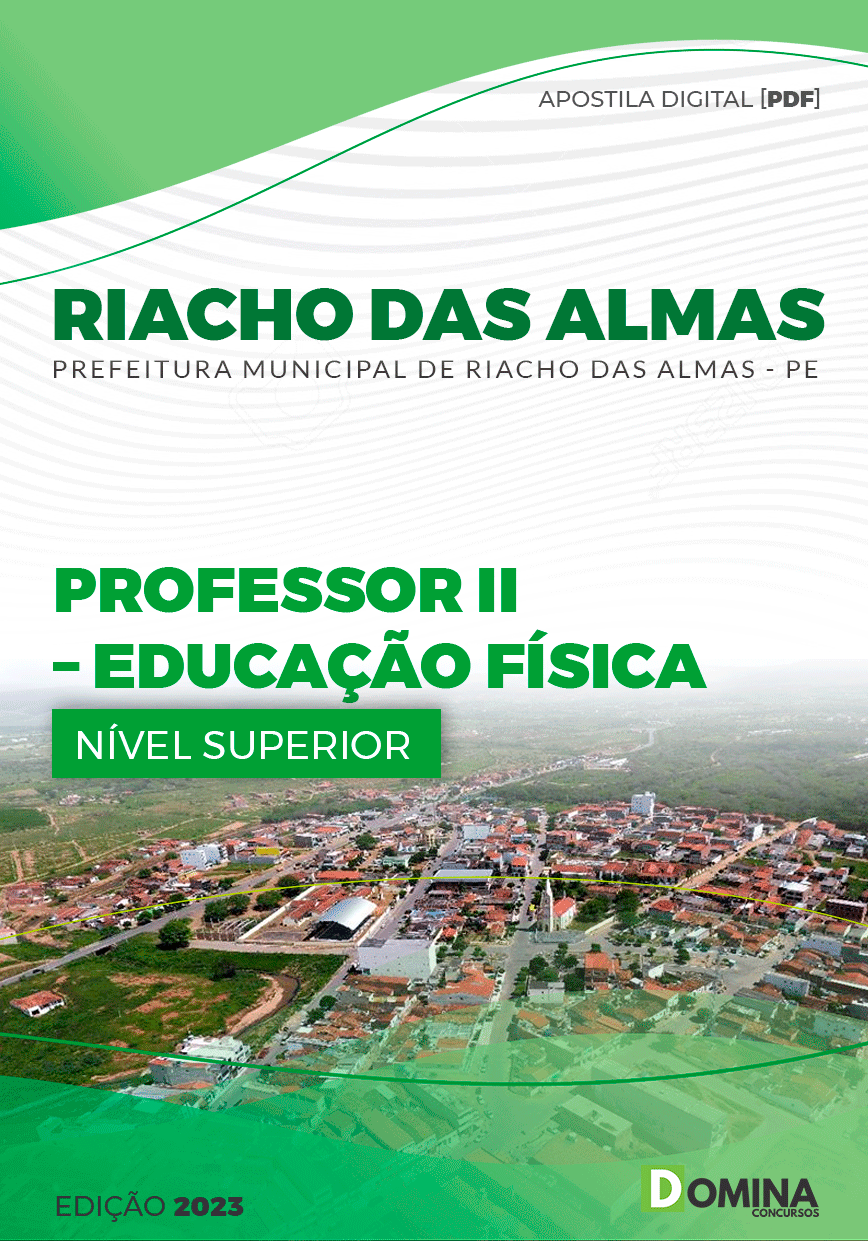Apostila Pref Riacho das Almas PE 2023 Professor II Ed Física