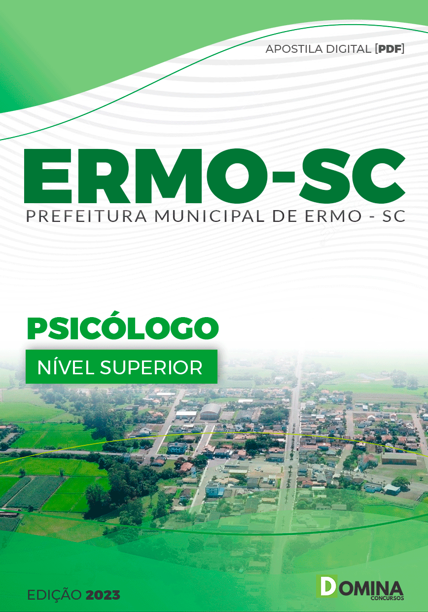 Apostila Concurso Prefeitura Ermo SC 2023 Psicólogo